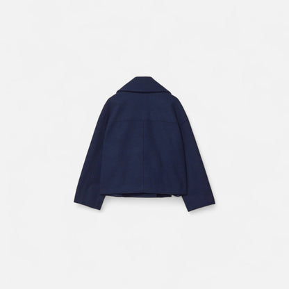 Veste en Laine Silhouette Architecturée pour Femme