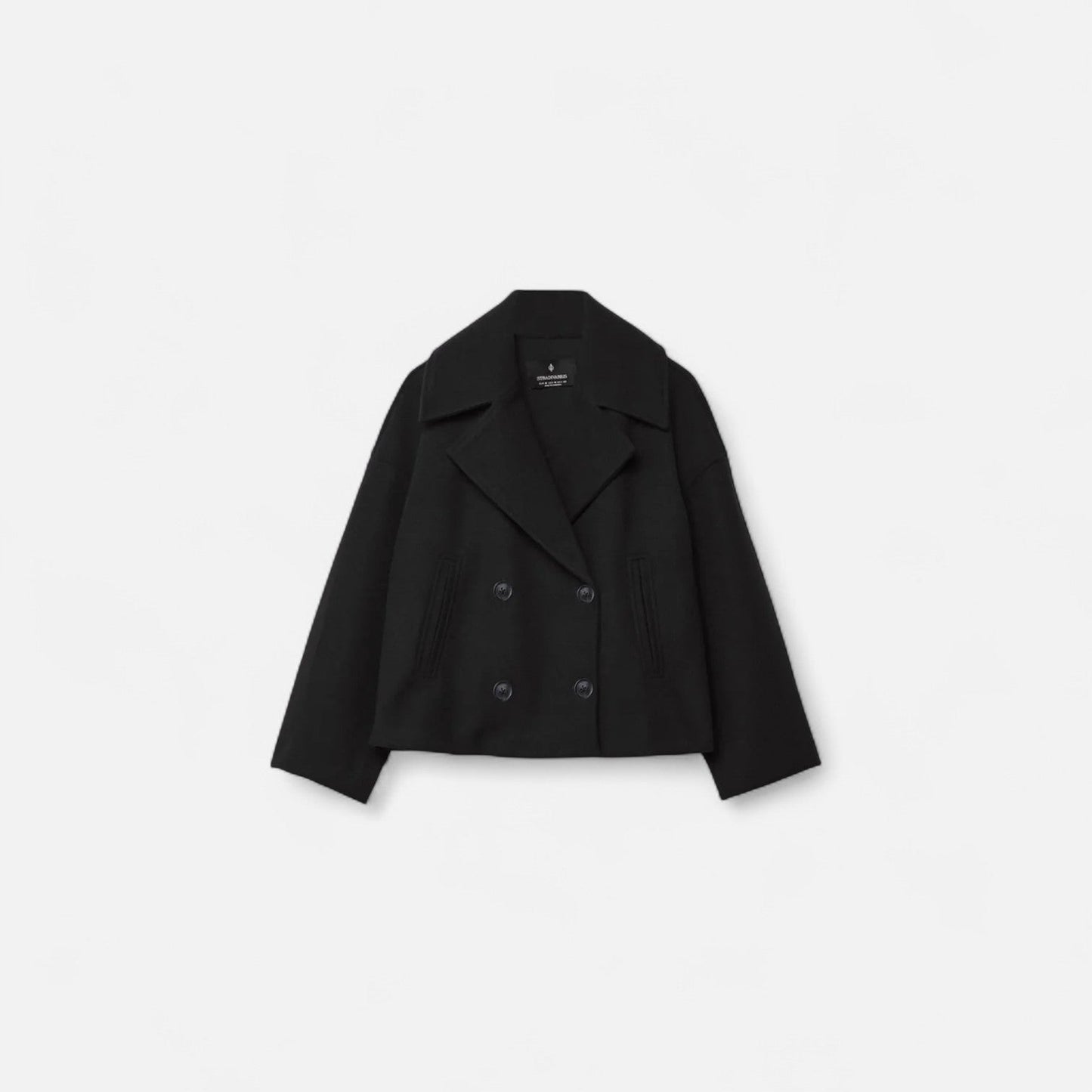 Veste en Laine Silhouette Architecturée pour Femme