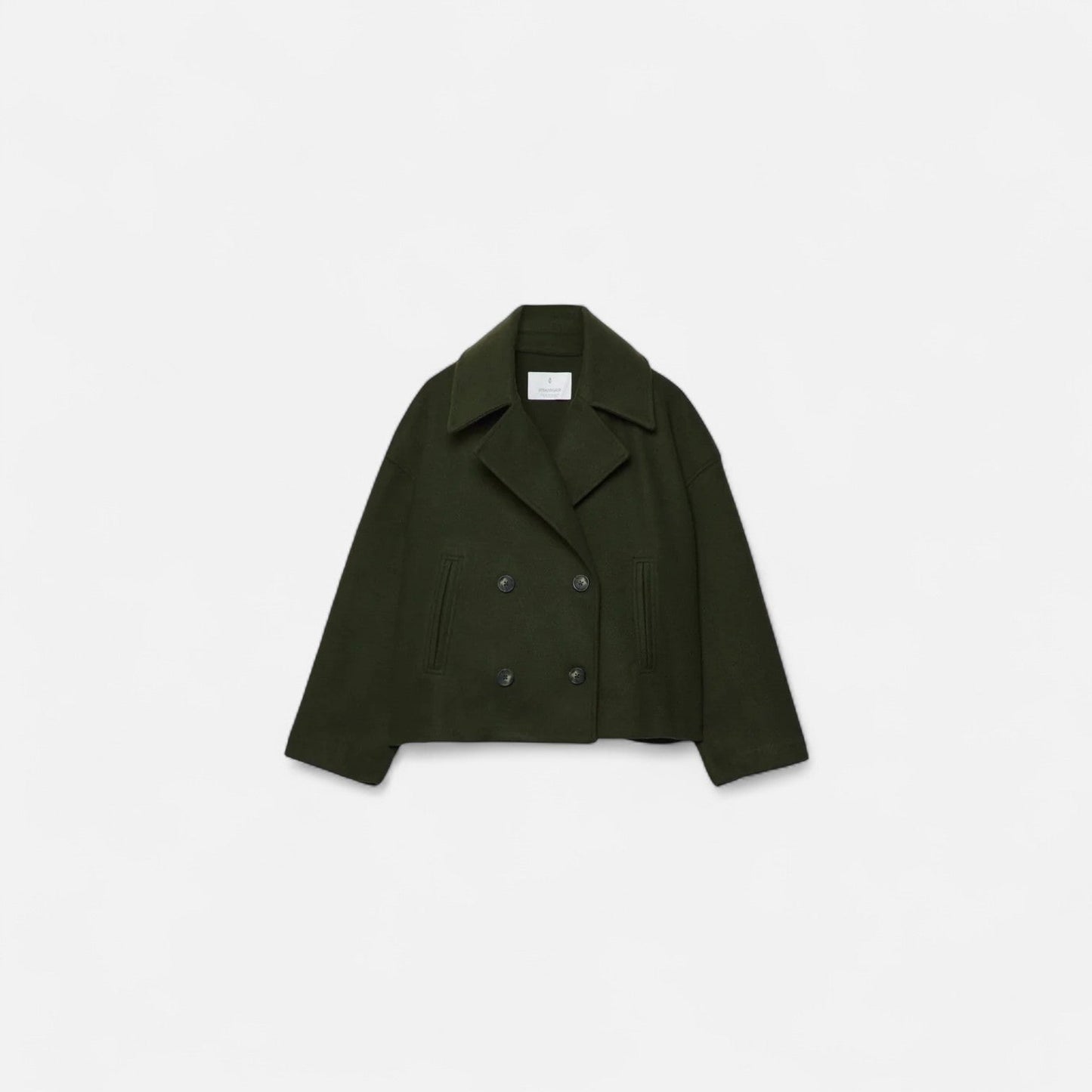 Veste en Laine Silhouette Architecturée pour Femme