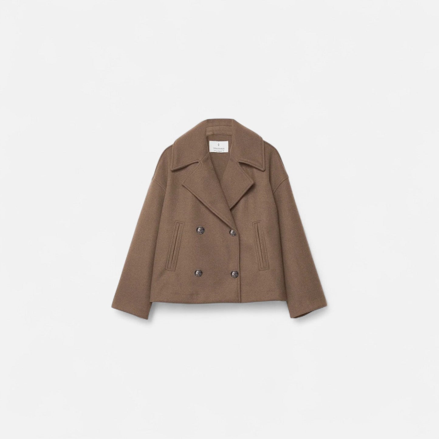 Veste en Laine Silhouette Architecturée pour Femme