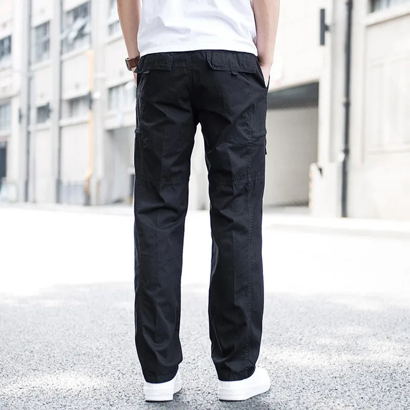 Pantalon cargo homme coton bio 4 voies poches fonctionnelles