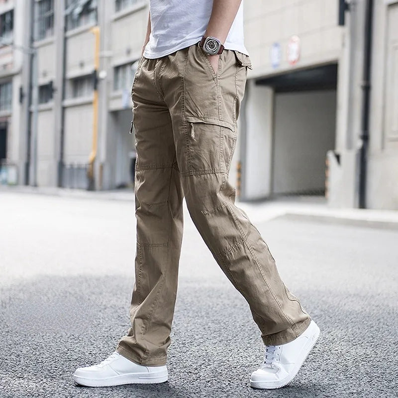 Pantalon cargo homme coton bio 4 voies poches fonctionnelles