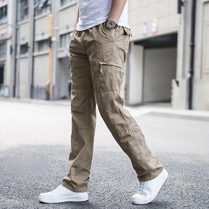 Pantalon cargo homme coton bio 4 voies poches fonctionnelles