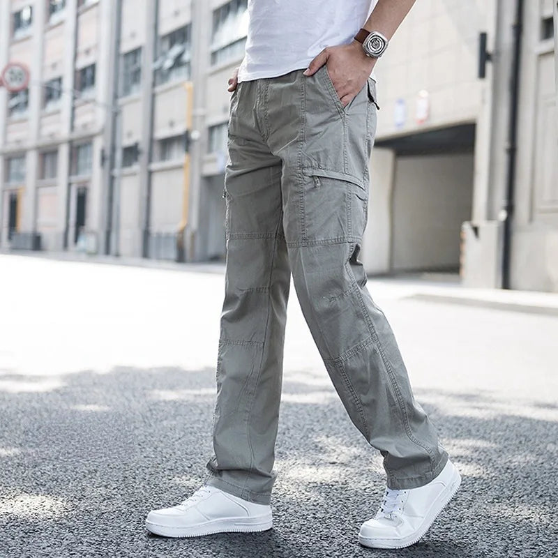 Pantalon cargo homme coton bio 4 voies poches fonctionnelles