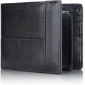 Portafoglio bifold in vera pelle con protezione RFID da uomo