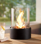 Přenosná moderní stolní lampa s plamenem do interiéru i exteriéru